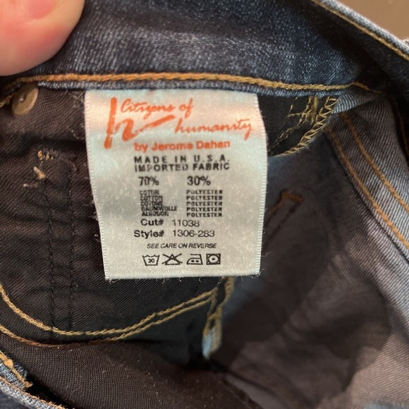 COH Citizens Of Humanity Pants Womens Sz 26 Elson Straight Jean Stretch Mid Rise - Picture 6 of 6